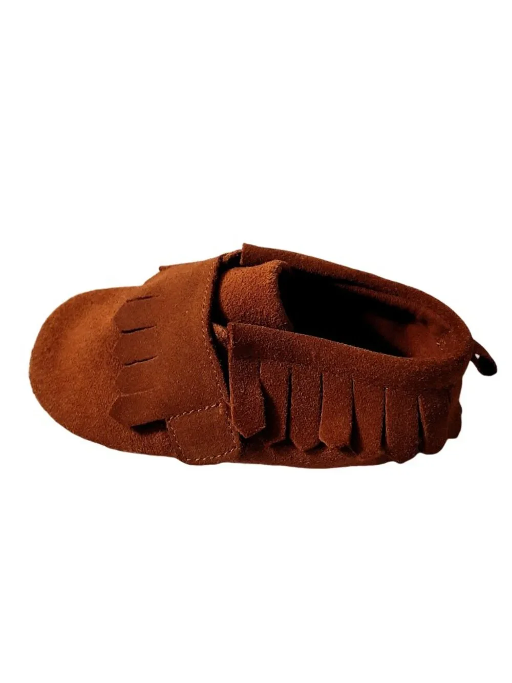 Baby Wonder Nation Brown Suede Moccasin Booties- Size 5